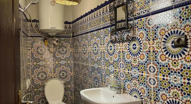 Кровать в общем номере Tangier Kasbah Hostel