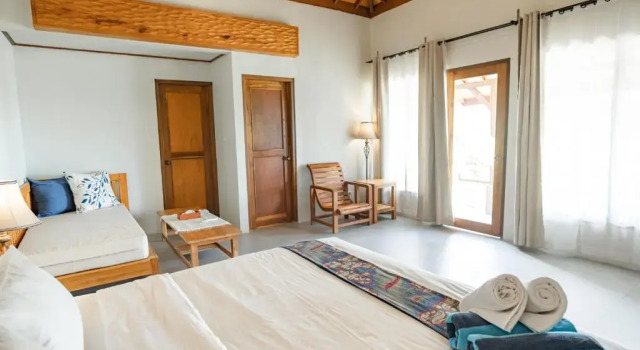 Standard famille chambre Vue mer Legon Waru Cottage