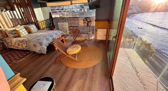 Standard Doppel Zimmer 1 Schlafzimmer mit Meerblick Pacificsunset Concón