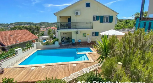 Апартаменты Цокольный этаж c 1 комнатой с видом на море Eco Sunshine Apartments Lumbarda