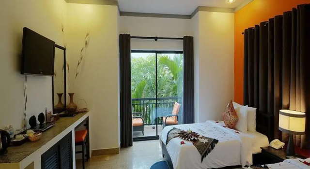 Двухместный номер Deluxe с балконом Areca Angkor Boutique Villa