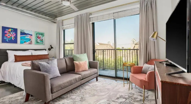 Двухместная студия Lodgeur Midtown, Houston - close to Downtown & Texas Medical Center