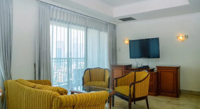 City View 3BR at Ambassador 1 Apartment By Travelio, Забронировать Апартаменты/квартира Апартаменты Джакарты, рядом с Торговый центр Epicentrum Walk, Апартаменты/квартира