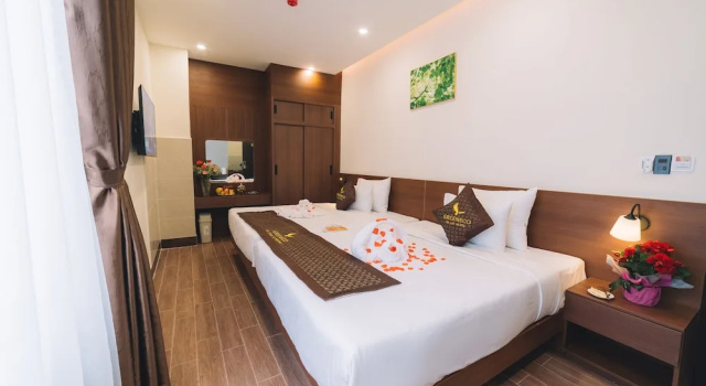 Четырёхместный номер Deluxe Green Eco Hotel Dalat