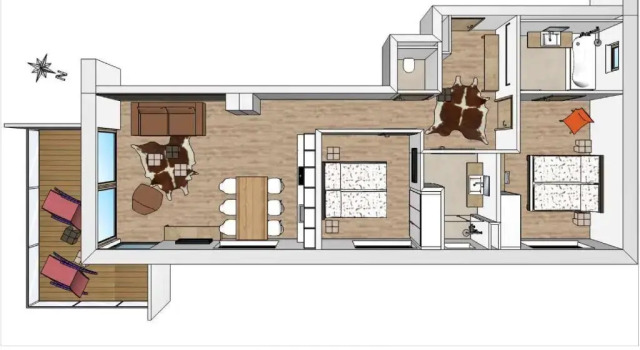 Апартаменты с 2 комнатами Sun Lodge Schladming by Schladming-Appartements