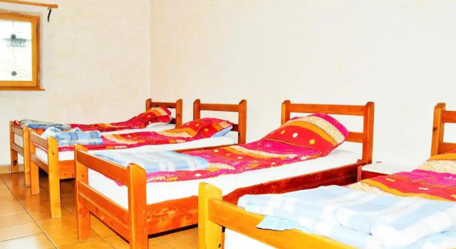 Кровать в общем номере Chalet le Genepy with amazing views