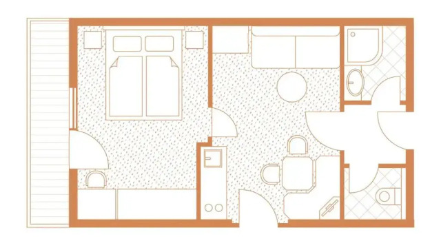 Семейный номер Standard с балконом Appartements KATHRIN