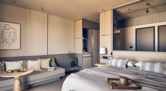 Двухместный номер Deluxe с видом на море Курорт The Royal Senses Resort & Spa Crete, Curio Collection Hilton