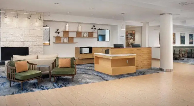 Кровать в общем номере Fairfield Inn & Suites Baltimore BWI Airport