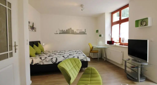 Апартаменты Altstadtblick Wismar mit Terrasse & Parkplatz - ABC34