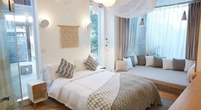 Семейный номер Standard с видом на сад Ji Cha Zhi Geng Hostel