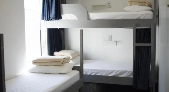 Кровать в общем номере (мужской номер) Anhembi Hostel