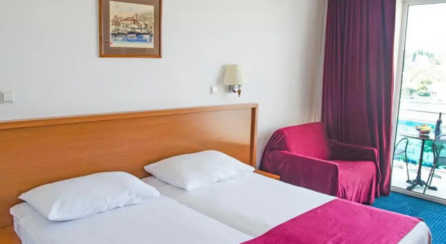 Двухместный номер Standard с балконом и с видом на море Hotel Petka