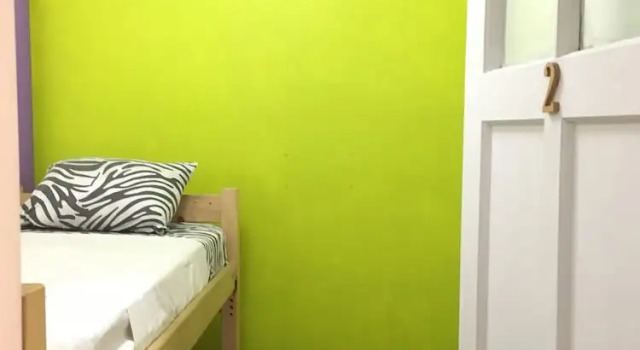 Кровать в общем номере Hostel Union