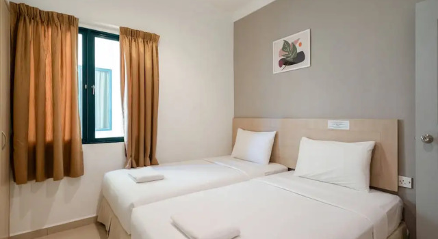 Апартаменты Superior с 3 комнатами с балконом Golden View Serviced Apartments