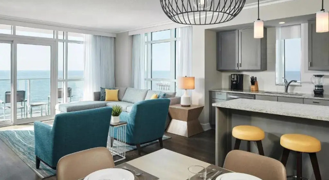 Люкс с 3 комнатами с видом на океан Hilton Grand Vacations Club Ocean Enclave Myrtle Beach