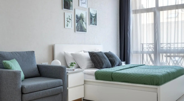 Апартаменты c 1 комнатой с балконом Home Group (Хоум Груп) на улице Мира 44 литер 1