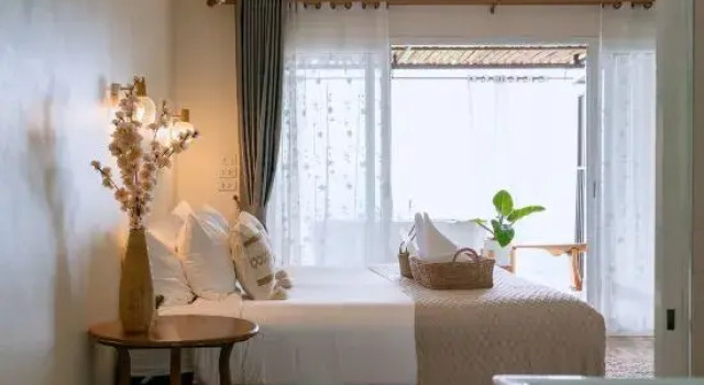 Кровать в общем номере Taiyohomestay Doichang