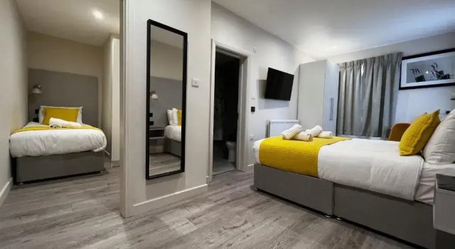 Трёхместный номер Deluxe Pearl & Pebbles Eastbourne