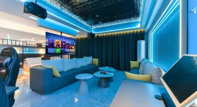Кровать в общем номере Ye and Chen Esports Film Hotel (Shijiazhuang Railway Station Hebei Art Center Store)