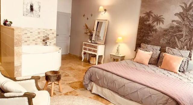 Двухместный номер Deluxe B&B Temps Suspendu Provence