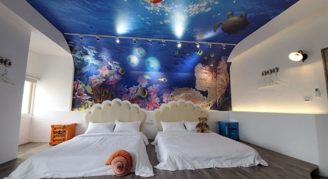 Четырёхместный номер Standard с балконом Hanji Yutou B&B