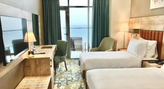 Superior- dobbelt værelse med havudsigt Waves Hotel
