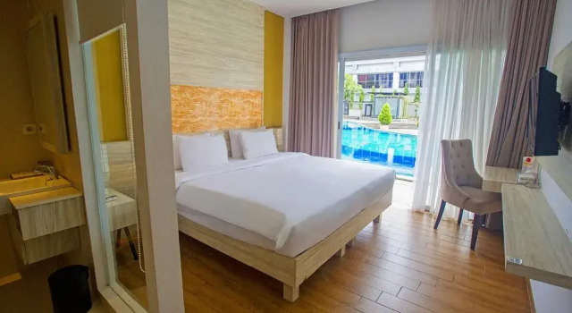 Deluxe pokoj Front One Akshaya Hotel Karawang