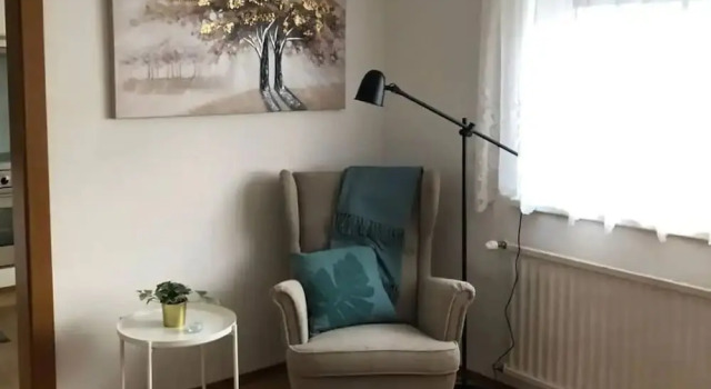 Apartment mit Gartenblick