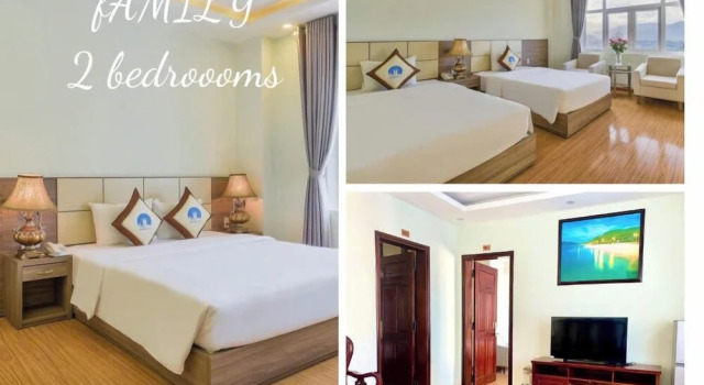 Семейный номер Standard с 2 комнатами с частичным видом на океан Sky Beach D20 Nha Trang