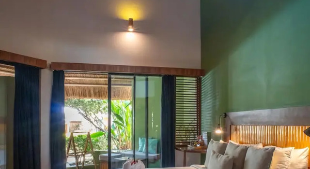 Deluxe Dvoulůžkový s manželskou postelí pokoj a výhledem Villa Kasadya