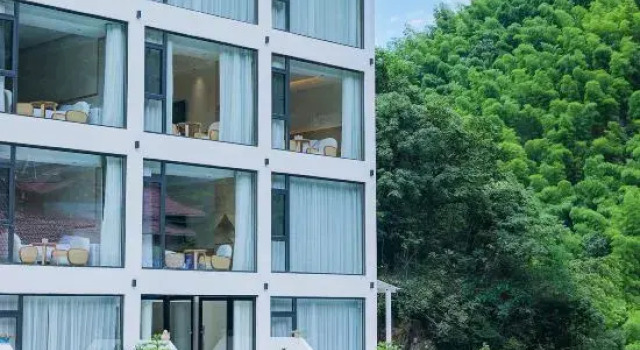Shanyu Gorge·Canyon Private Tang Hot Spring Resort, Prenota Resort Hotel a Huzhou con piscina, Piscina
