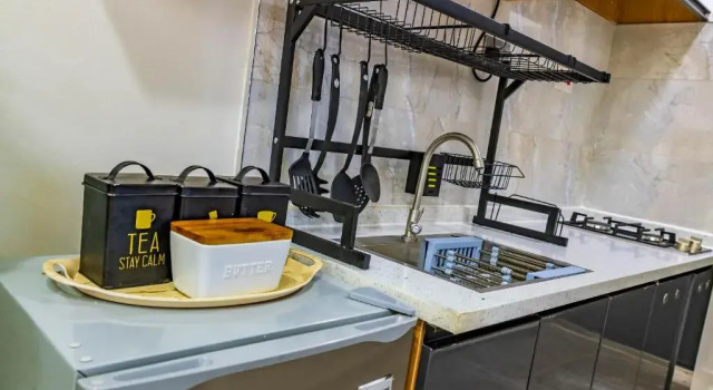 Студия classy studio apartment in kilimani with fully equipped gym and balcony which breathtaking city views