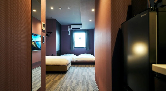 Двухместный номер Standard Rakuten STAY Kokura Station Standard Twin Room