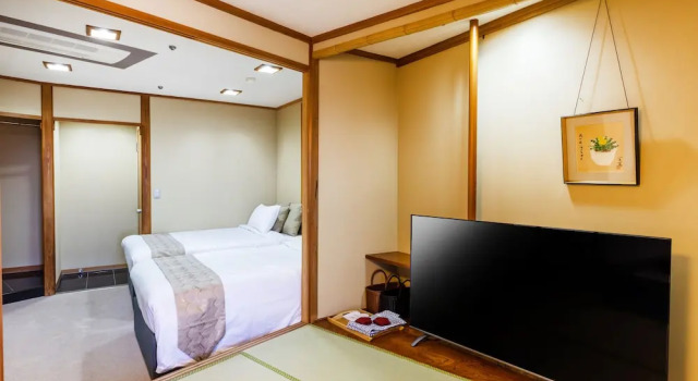 Standard Zimmer 2 Schlafzimmer mit Meerblick Choshi Grand Hotel