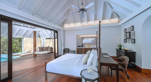 Pool Villa Beach Family c 1 комнатой Anantara Kihavah Maldives Villas