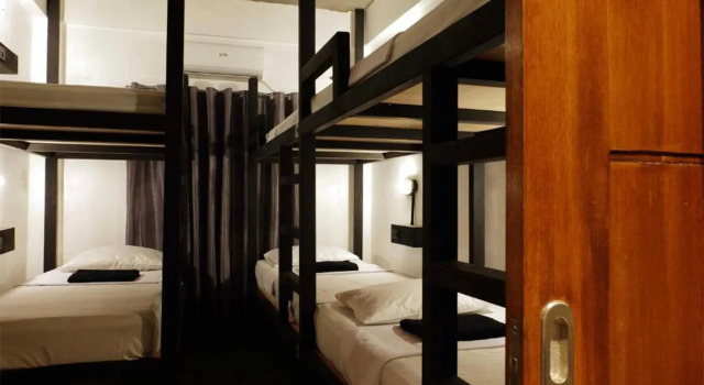 Łóżko w pokoju wieloosobowym Dayon Hostel