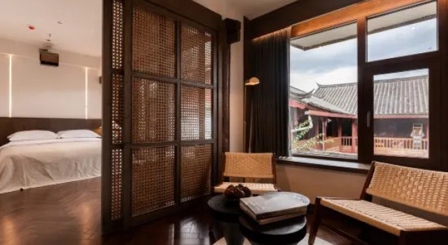 Люкс Panoramic View of Snow Mountain in Shanye Rizhao Jinshan (Lijiang Ancient City Branch)