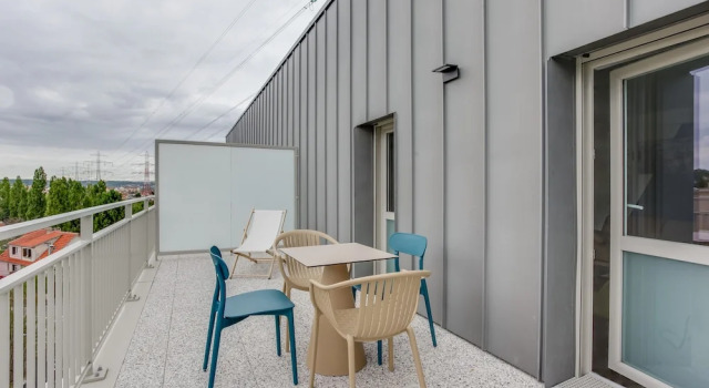 Двухместная студия с террасой Comfort All Suites Appart Hôtel - Palaiseau - Massy TGV