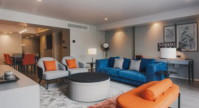 Номер Deluxe с 3 комнатами с балконом Oakwood Residence Sukhumvit Thonglor Bangkok