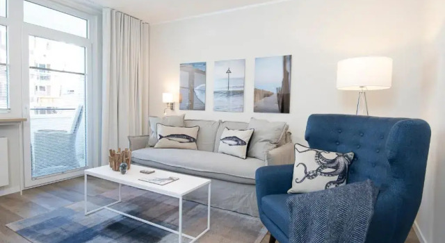 Апартаменты Appartementhaus Hansastraße 3 Bargstädts Apartment Ostseestrand