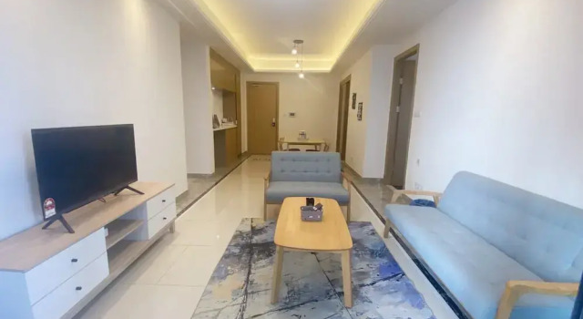 Апартаменты Luxury с 2 комнатами с видом на город R&F TrexHomestay