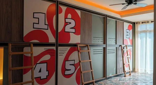 Кровать в общем номере Casa Stella Rooms