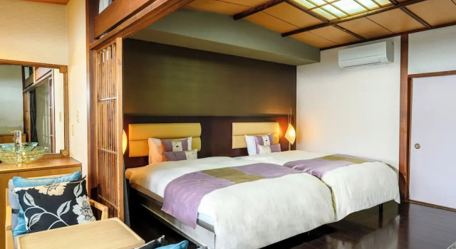 Двухместный номер Deluxe с видом на океан KAMENOI HOTEL Nachi Katsuura Kumano Kodo