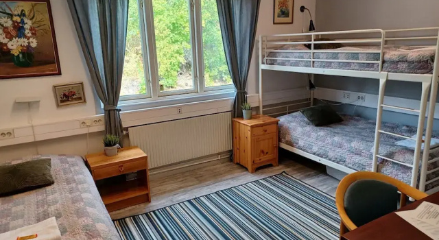 Трёхместный номер Standard с видом на сад Brukshotellet Skinnsberg