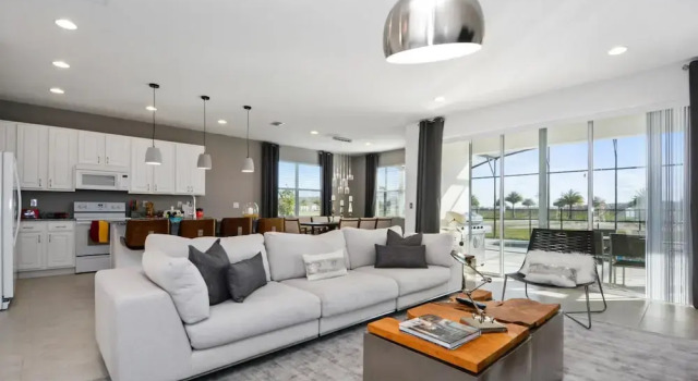 5Br 5Bath Pvt Home BBQ Pool 15min Disney 3056ft