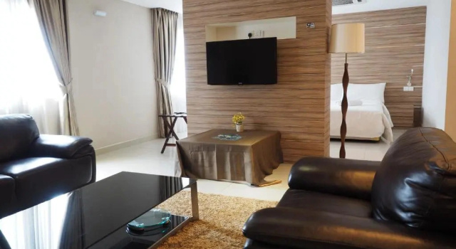 Четырёхместный люкс Deluxe с видом на город Mornington Hotel Medan Ipoh