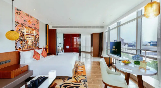 Люкс Deluxe Xiamen Gaoqi Airport Fliport Coso Hotel