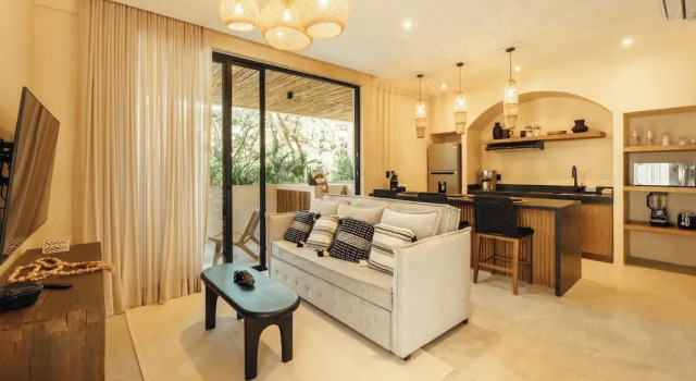 Dublu apartament cu balcon și cu vedere la grădină Satori Tulum