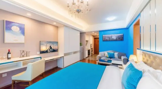 Люкс Luxury Baihe International Apartment (Pearl River Night Cruise, Beijing Road Pedestrian Street)